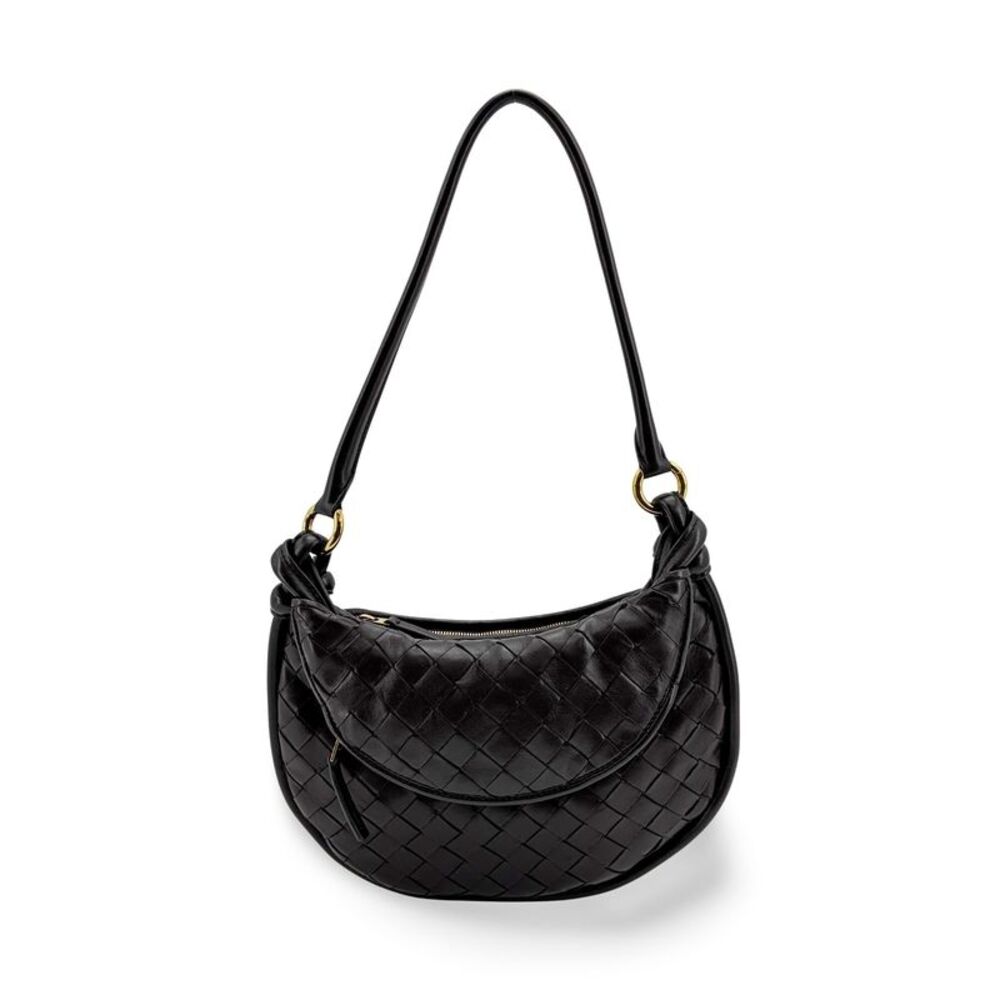 Bottega Veneta Small Gemelli Shoulder Bag Black